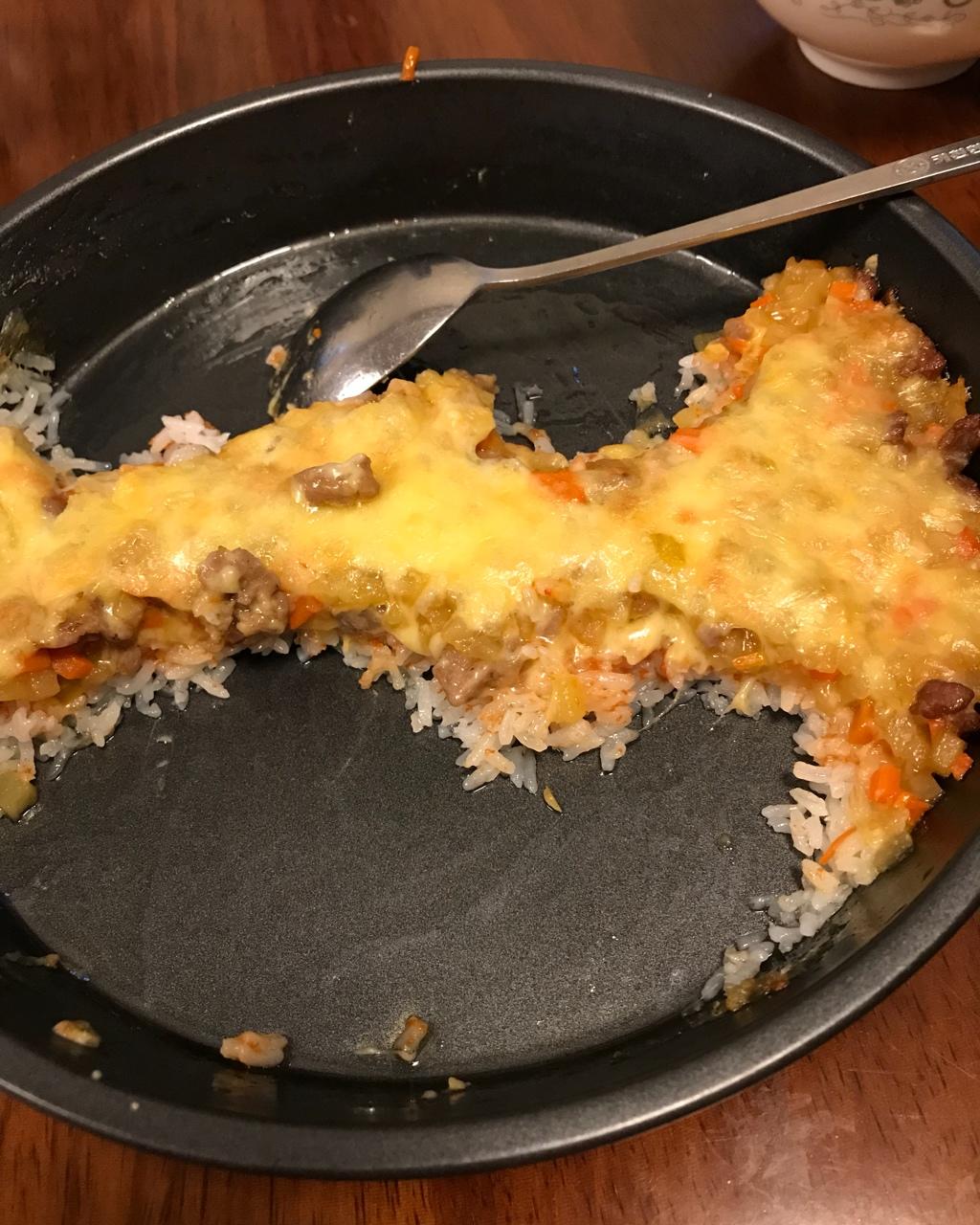 剩饭披萨（焗饭）