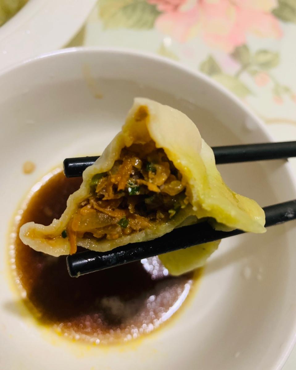 胡萝卜牛肉香菜饺子