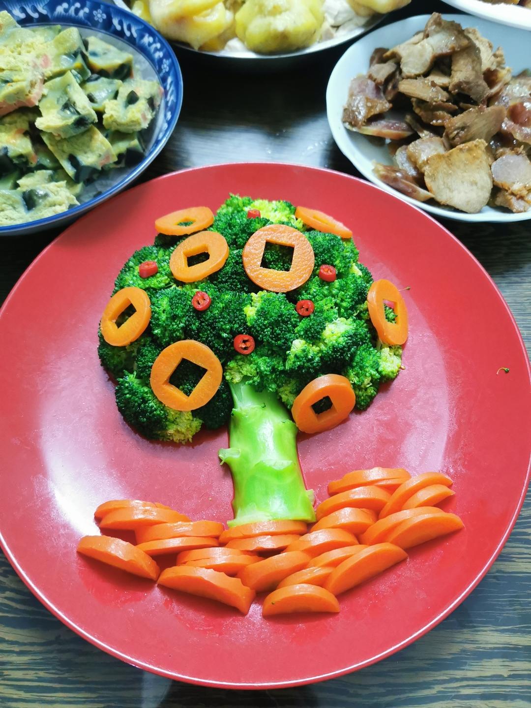 新年菜肴——发财树