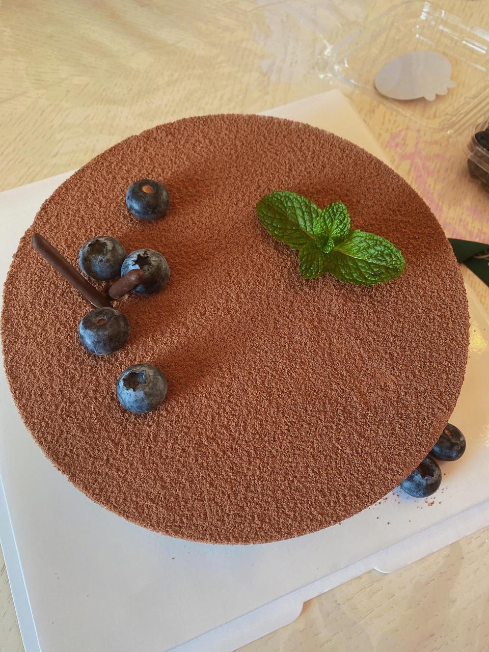 抹茶、可可巧克力慕斯（八寸）