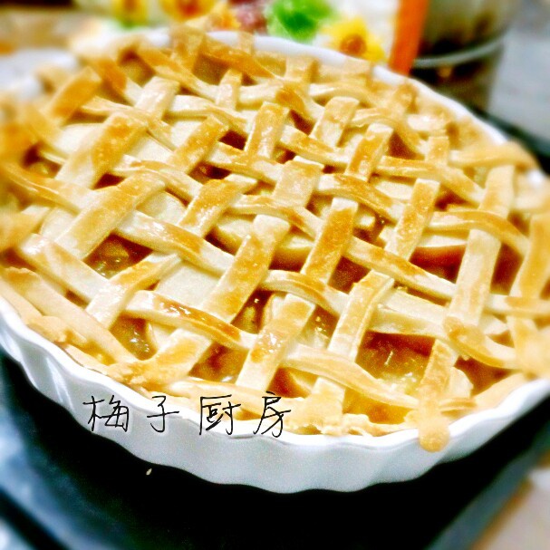清甜双果派