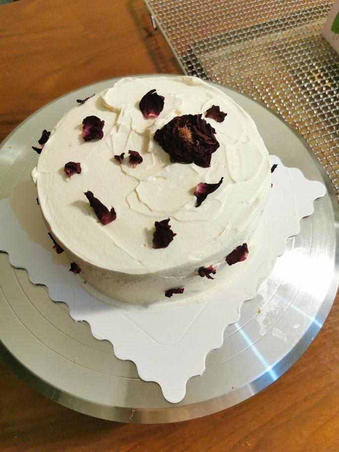 清爽夏日玫瑰荔枝奶油蛋糕