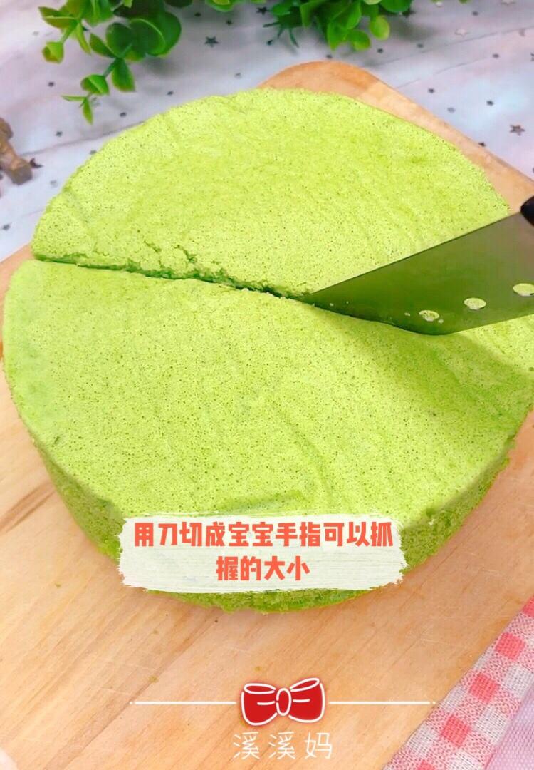 补铁菠菜蒸蛋糕的做法 步骤14