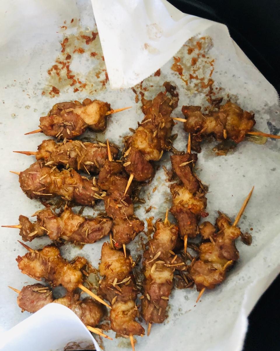 孜然牙签羊肉串（空气炸锅版）撸串儿吧