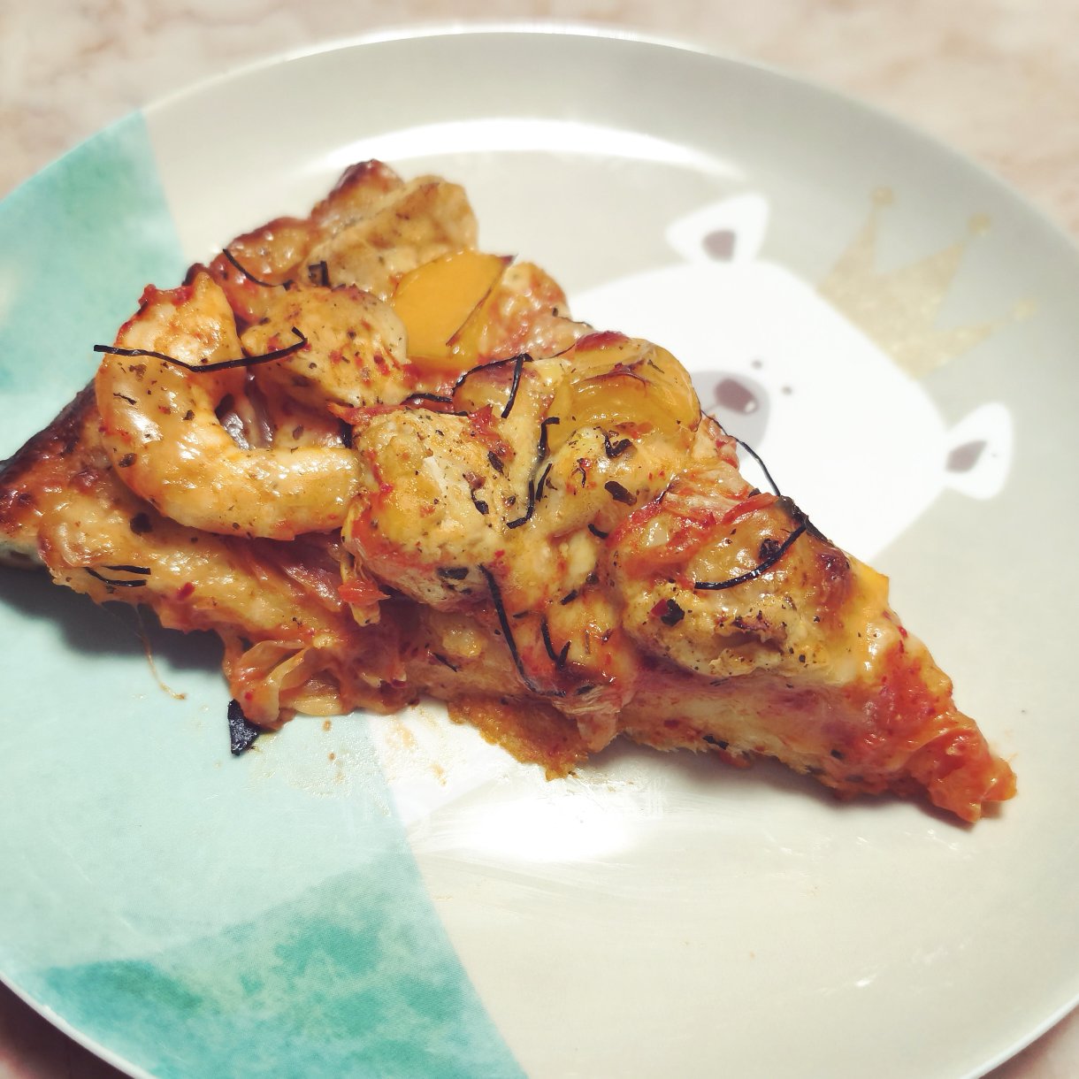 韩式鸡肉培根披萨