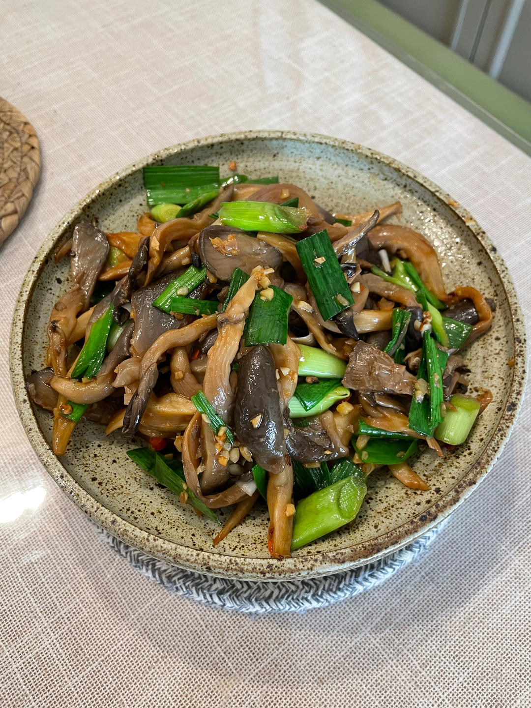 素炒平菇