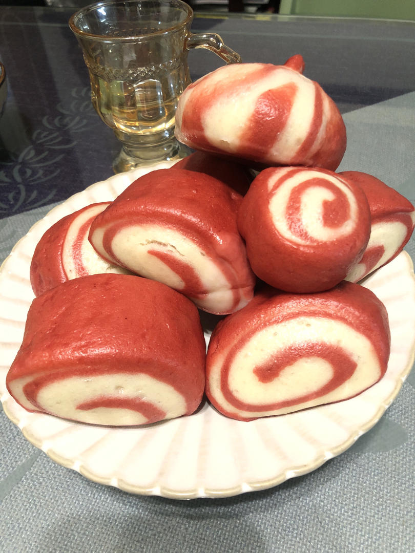 双色馒头（花朵馒头）