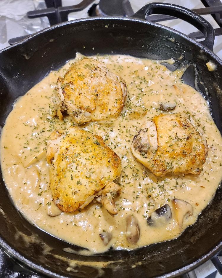 👩‍🍳法式奶油炖鸡｜在家做法餐