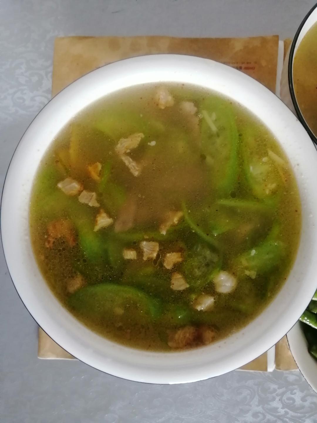 丝瓜肉片汤