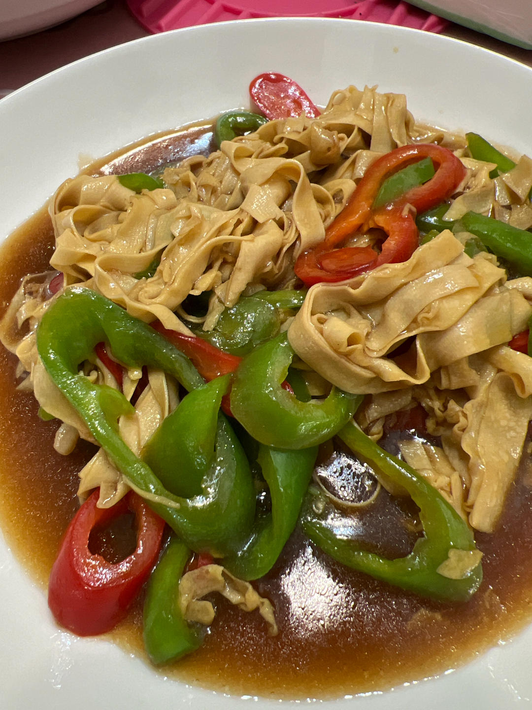 不用厨艺的尖椒干豆腐