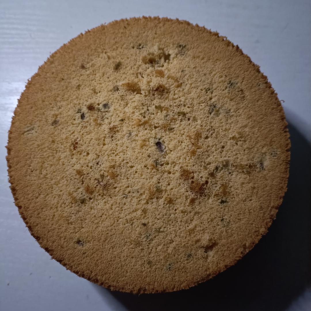 香葱肉松咸口戚风蛋糕