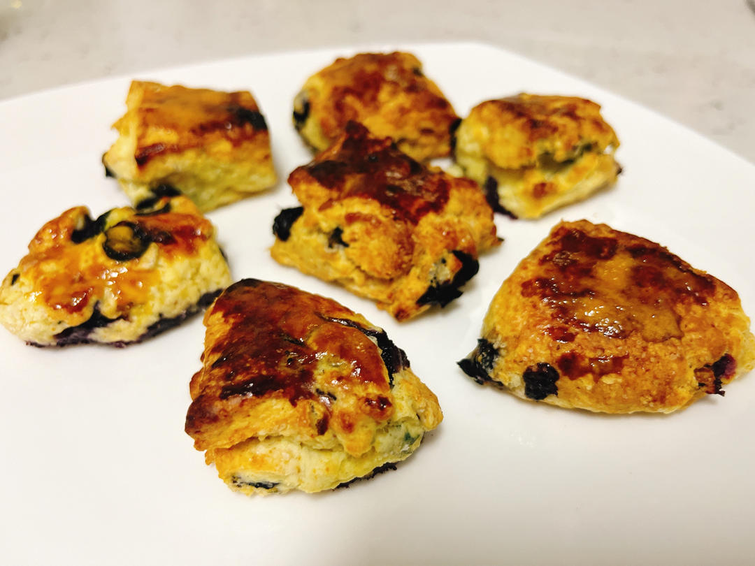 【爆浆蓝莓】司康烘焙新手必做不用发酵不用打发超级简单快速