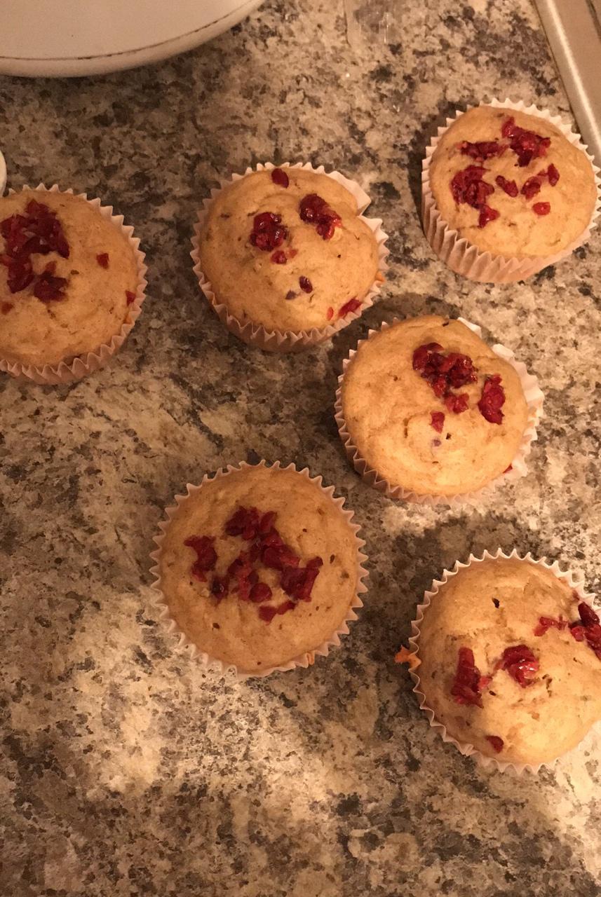 少女心的香蕉蔓越莓玛芬