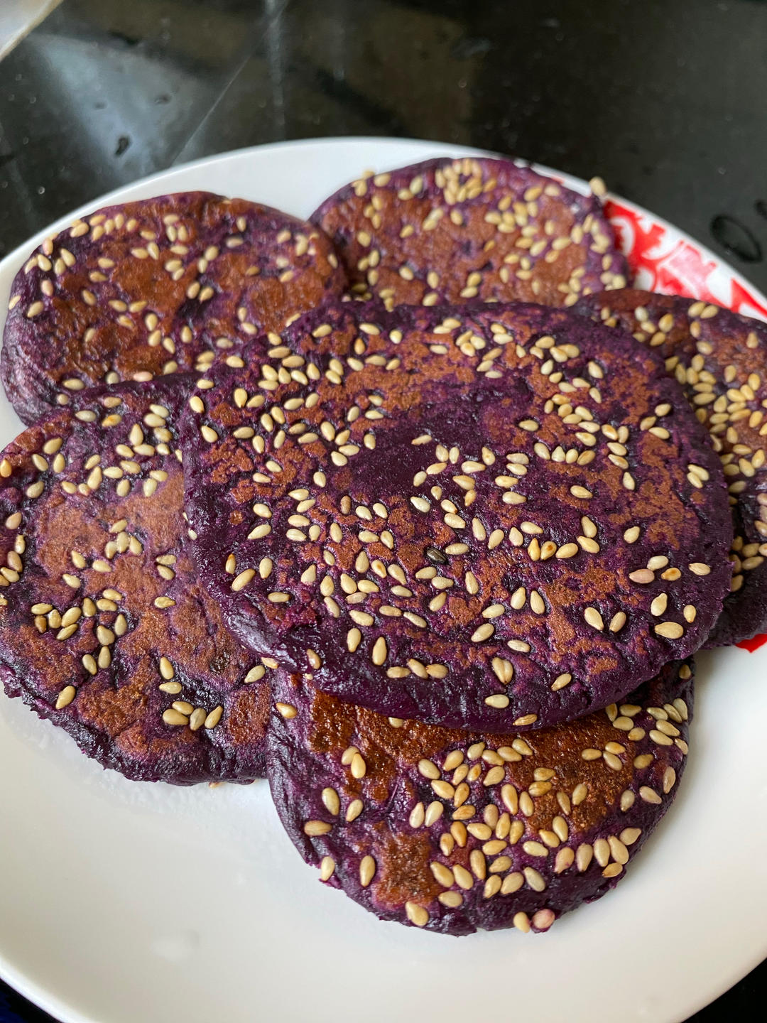 糯糯紫薯饼