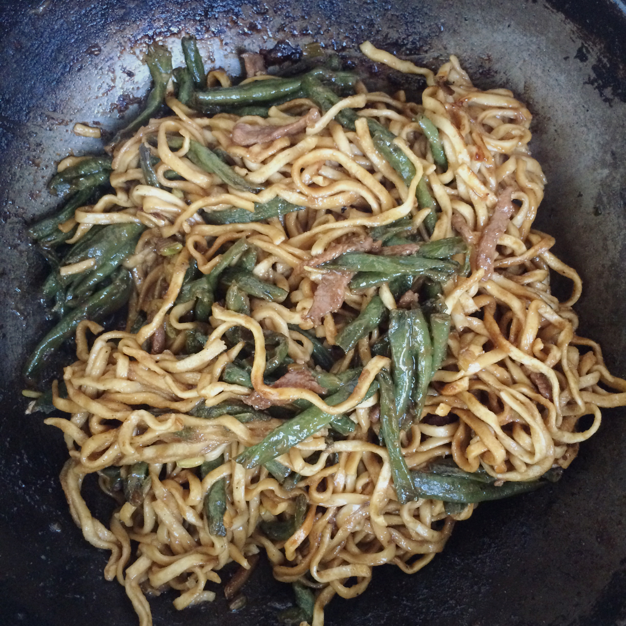芸豆焖面（附万能的腌肉不老的办法）