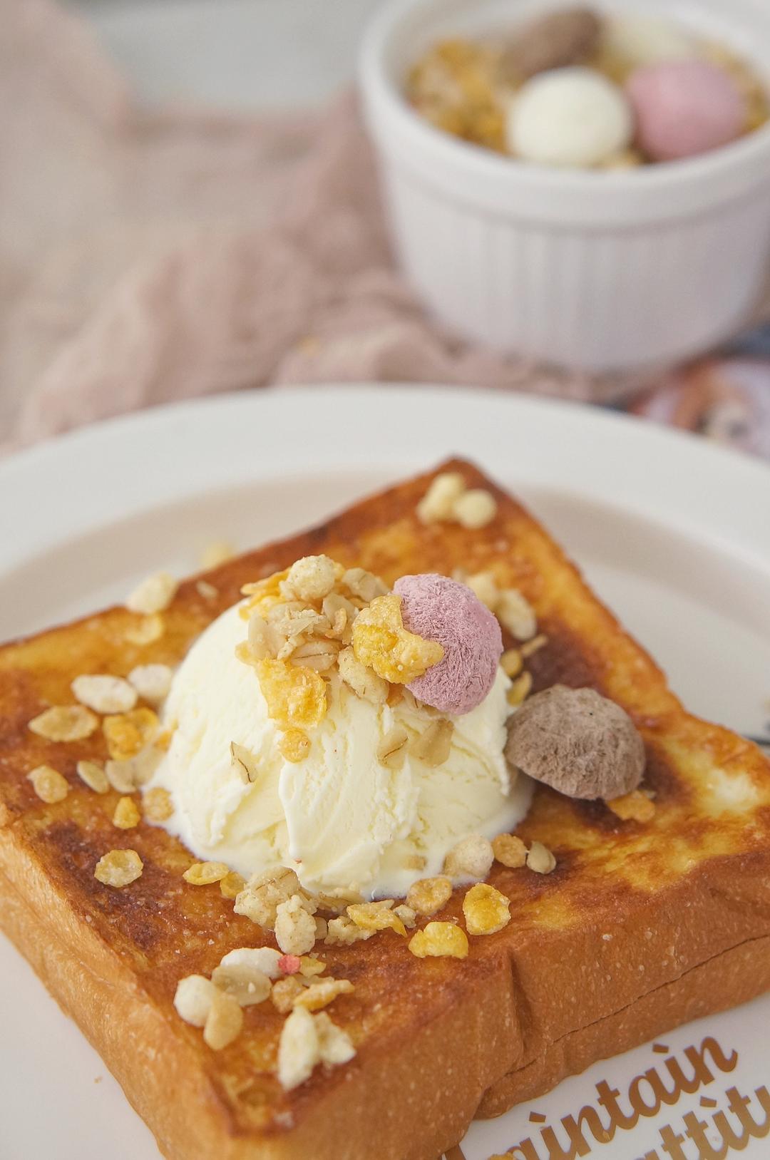 空气炸锅做网红冰淇淋吐司的做法