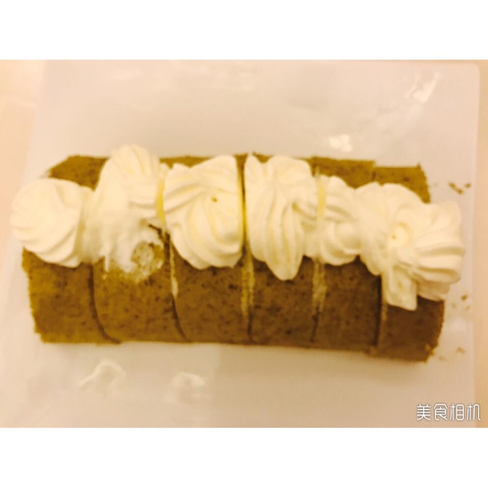 抹茶红豆蛋糕卷