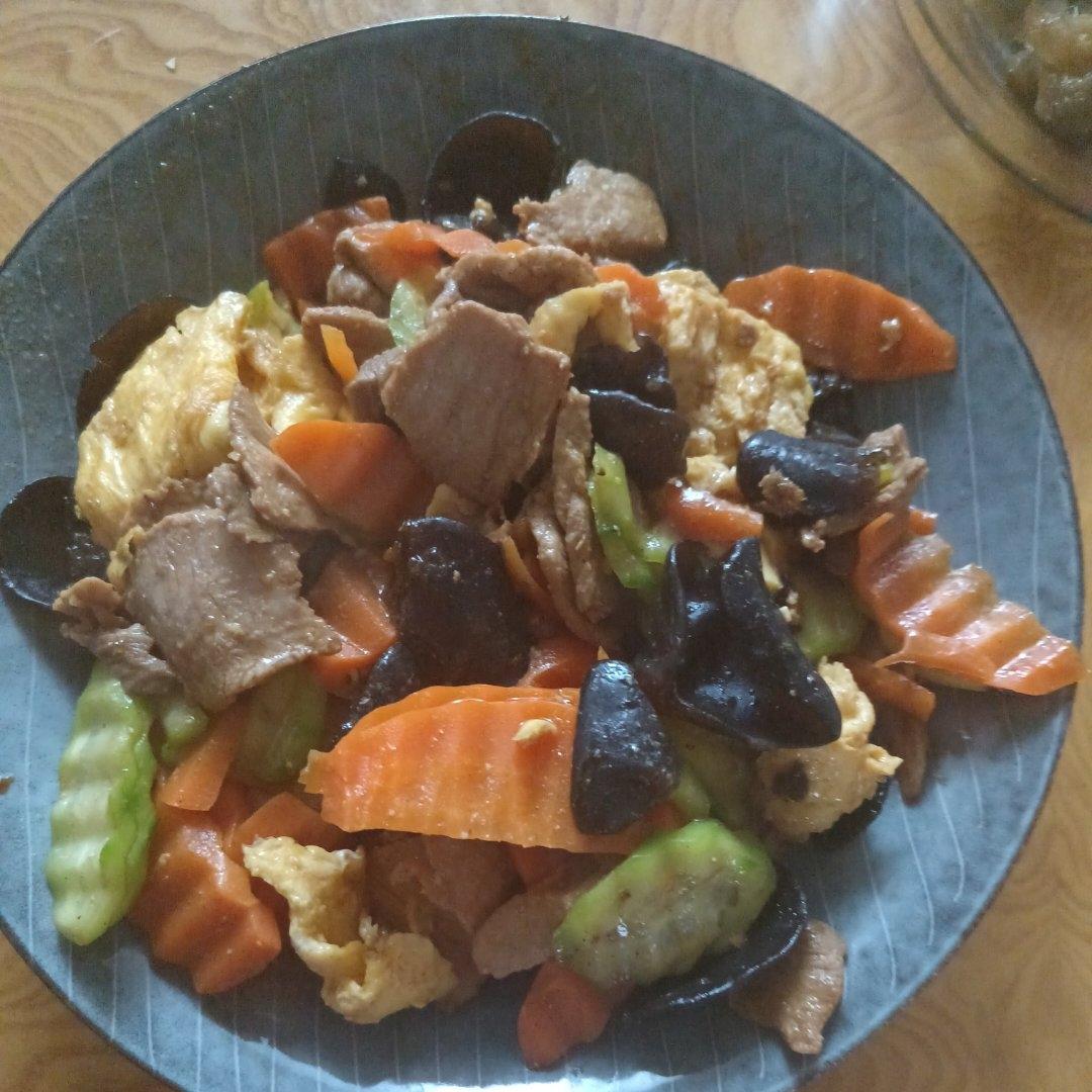 家常嫩滑木须肉片❗️传统木须肉家常菜下饭菜鲁菜