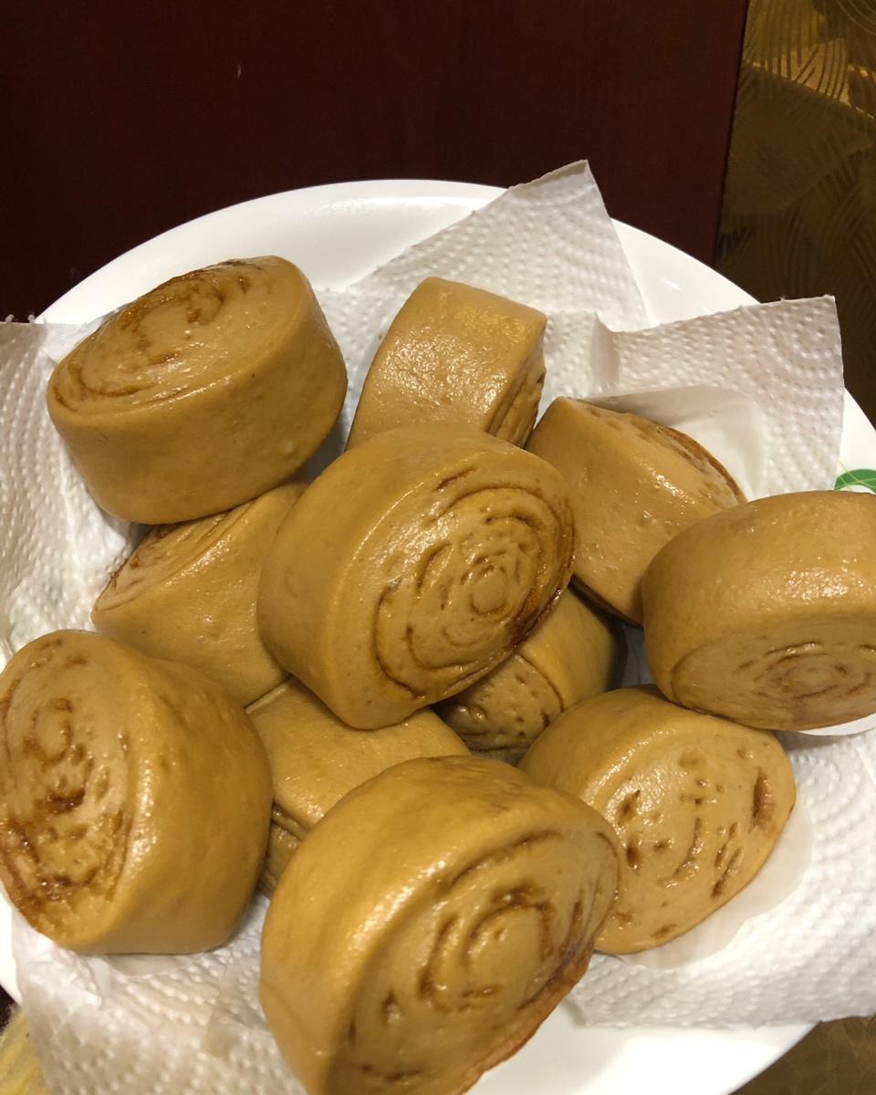 麦芽糖卡卡做的有着面包口感的红糖馒头(一次发酵)