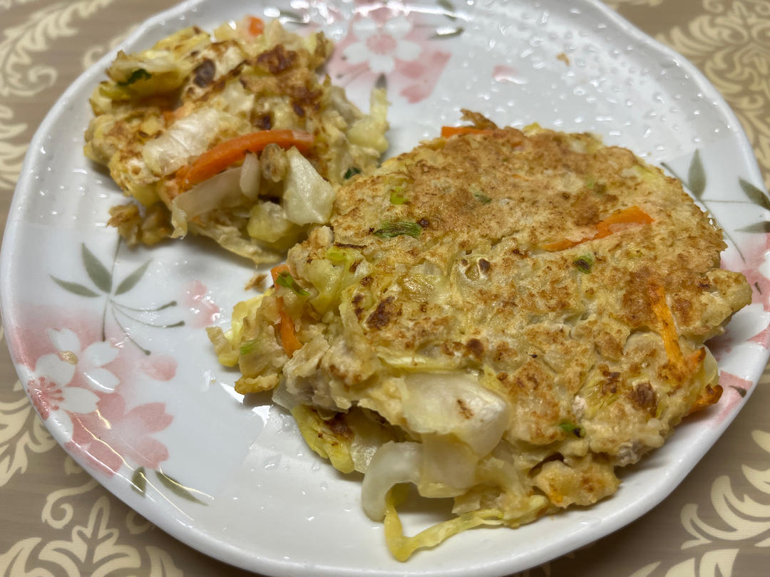 美味卷心菜丝煎饼