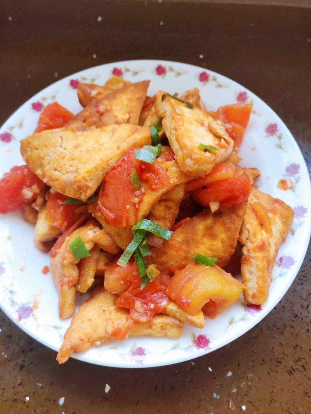 西红柿烧豆腐