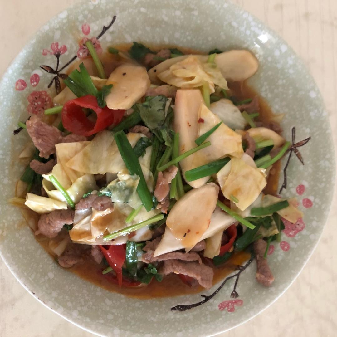 酸辣小炒牛肉丝
