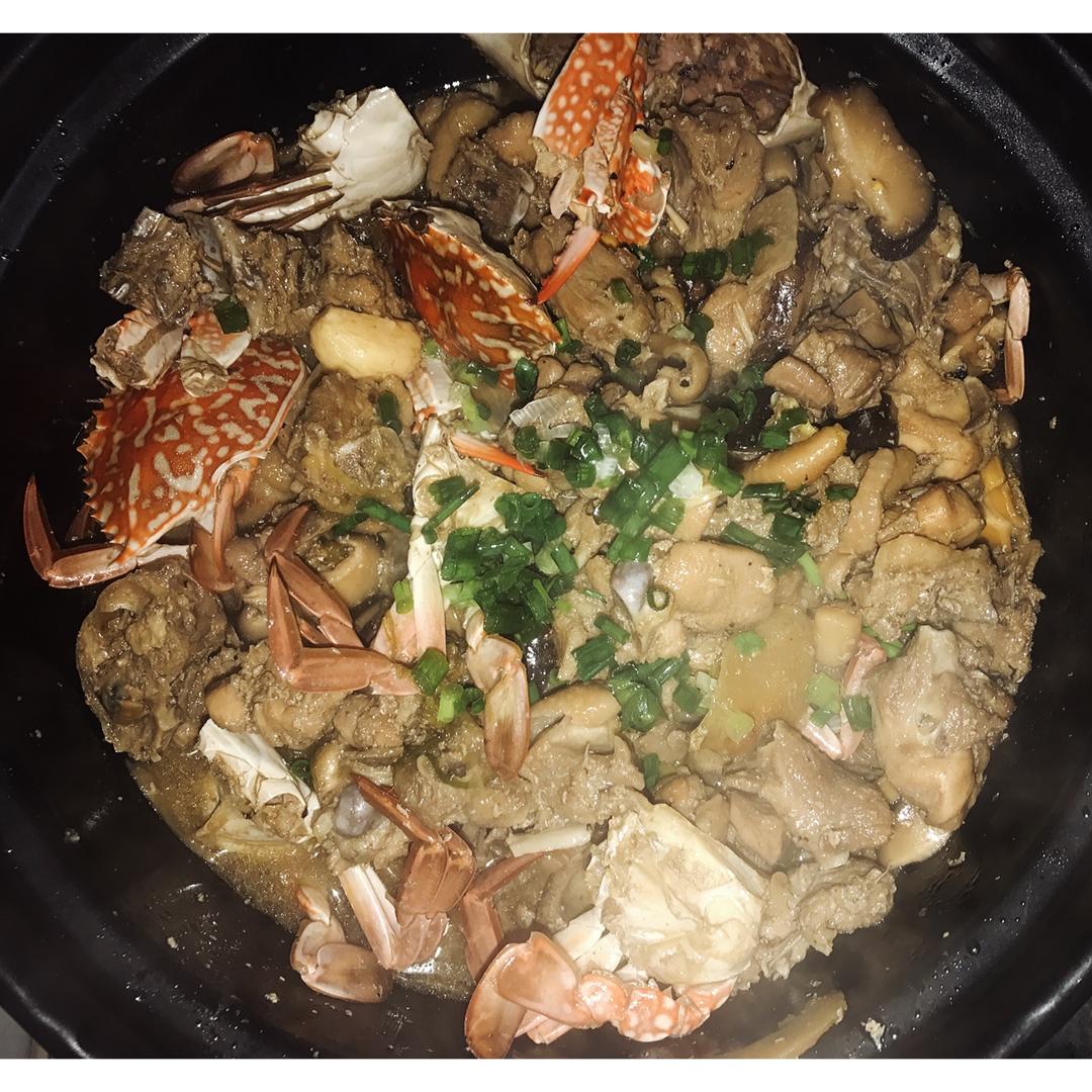 美味鸡煲蟹/鸡焖蟹煲
