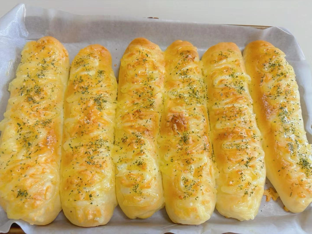 黄金芝士条面包｜真的真的很好吃❗️超简单❗️