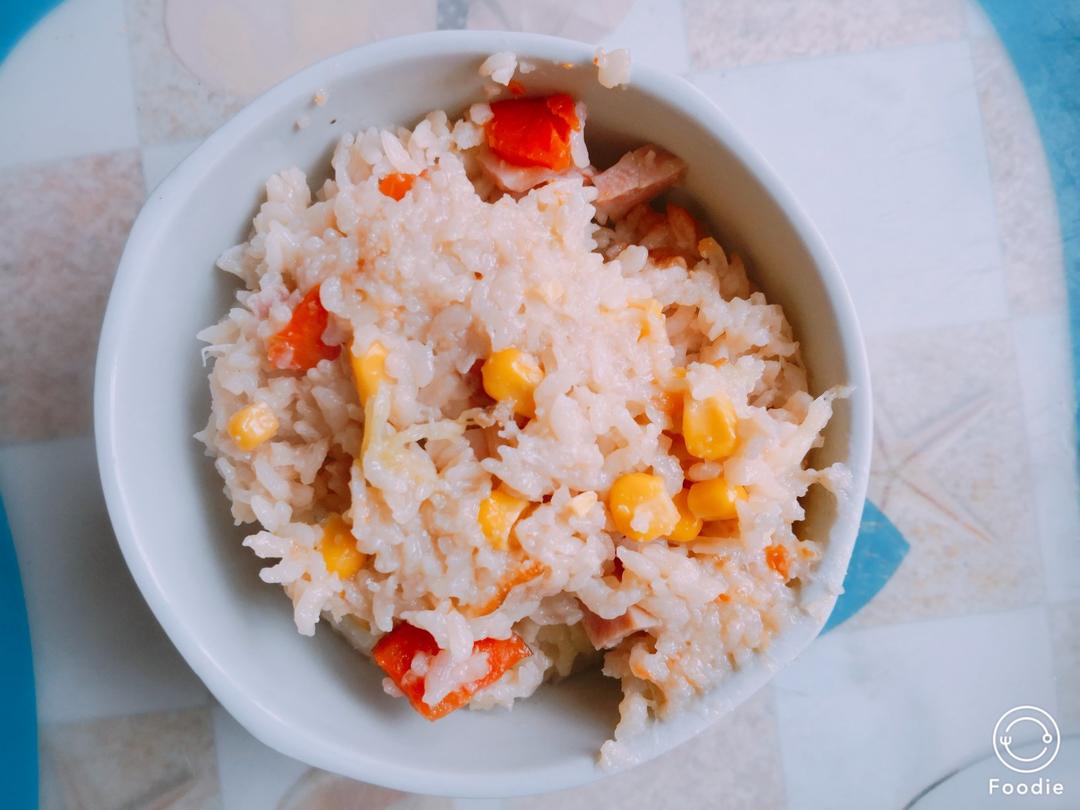 电饭煲营养腊肠饭