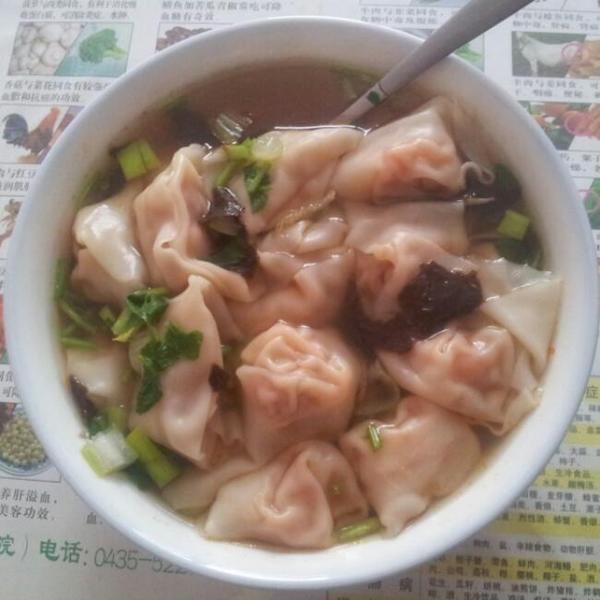 泡菜馅馄饨