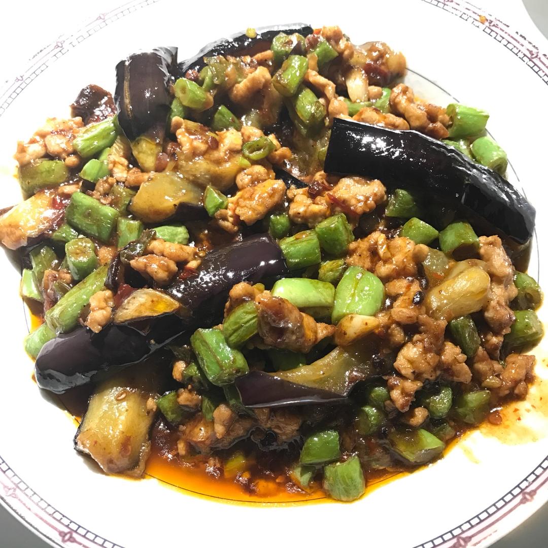 红烧肉沫茄子