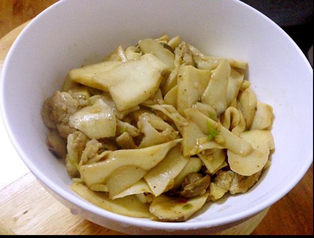 杏鲍菇炒肉片