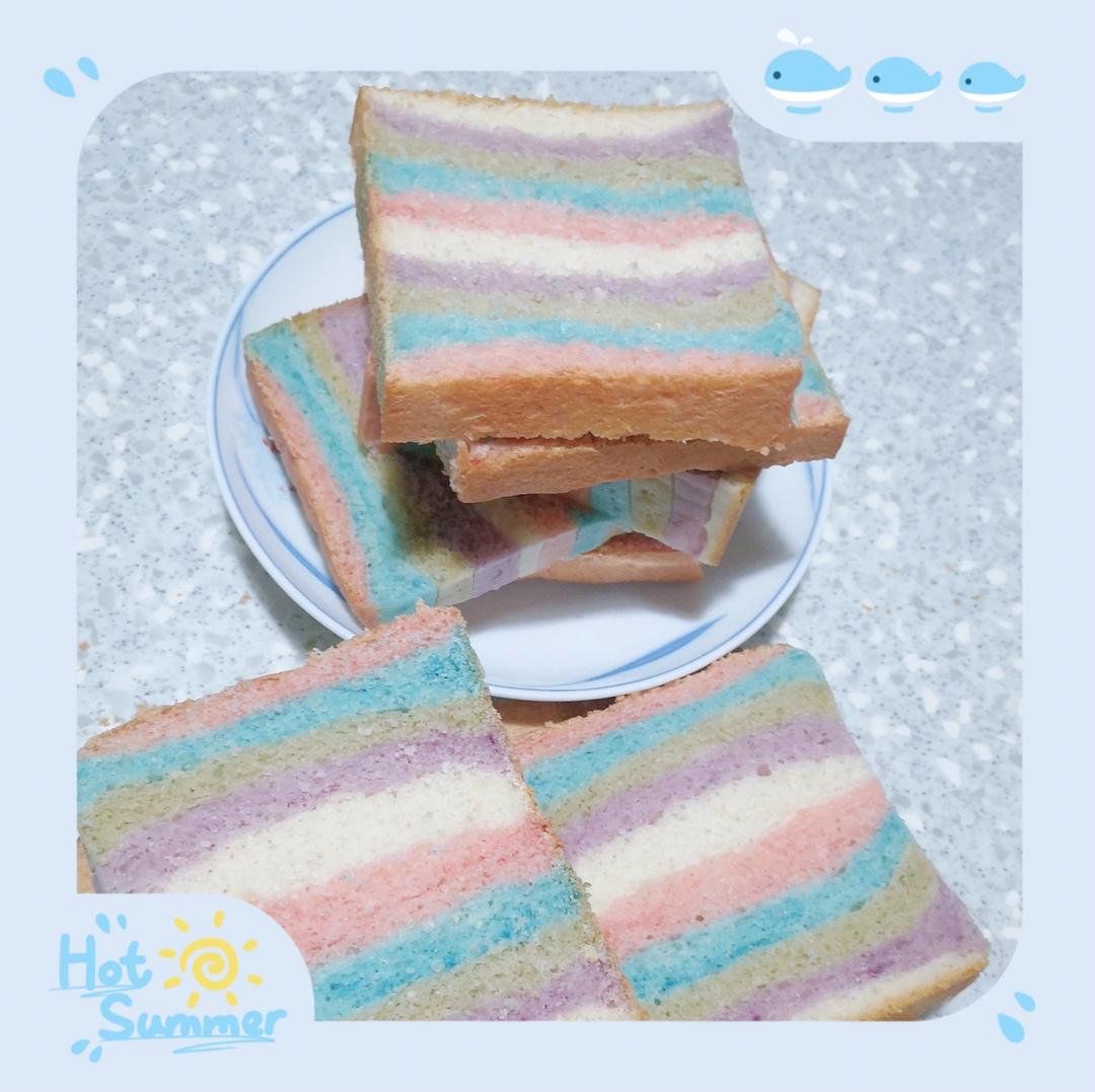 温柔色系🌈彩虹吐司，颜控必做！
