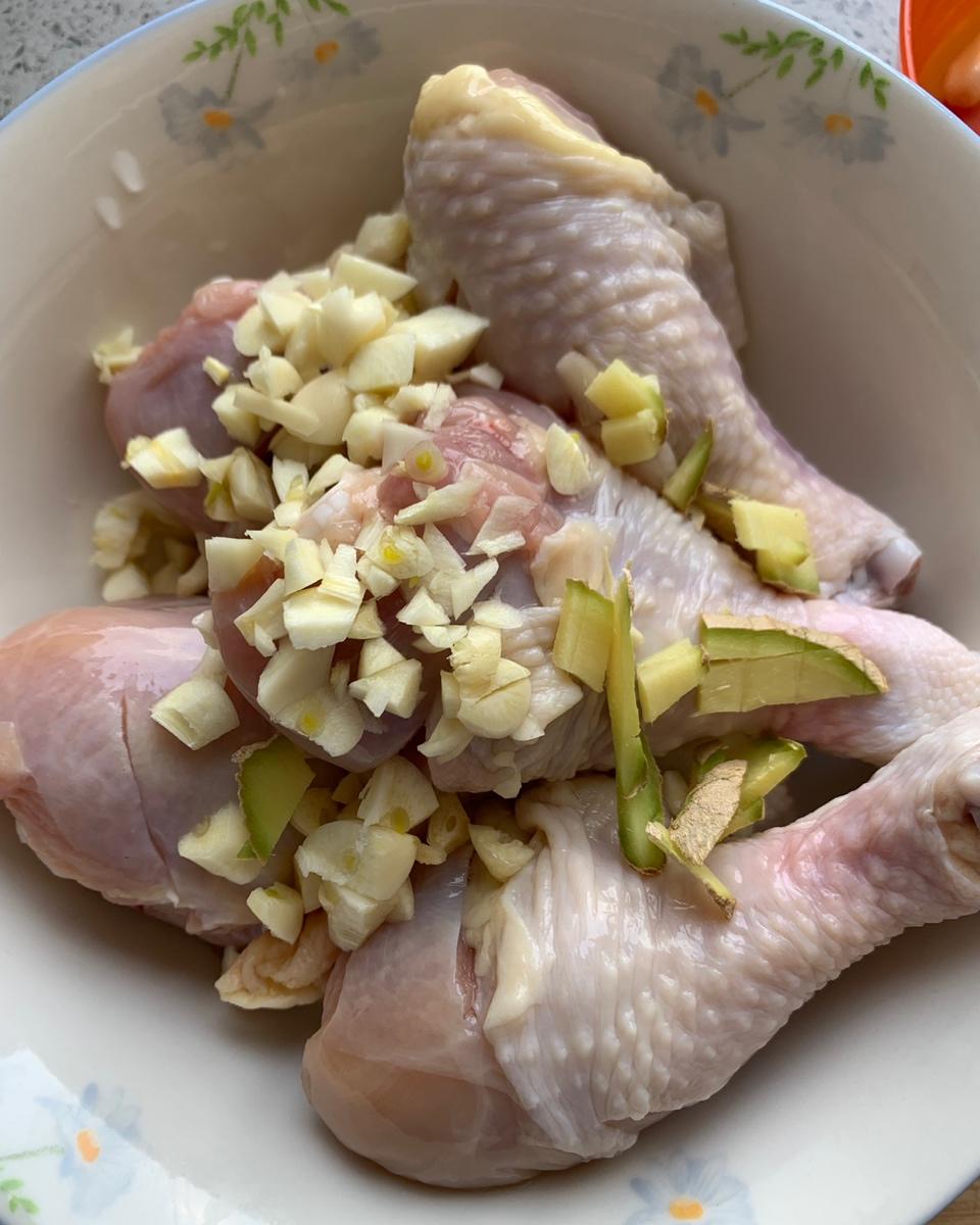 电饭锅蒜香鸡腿