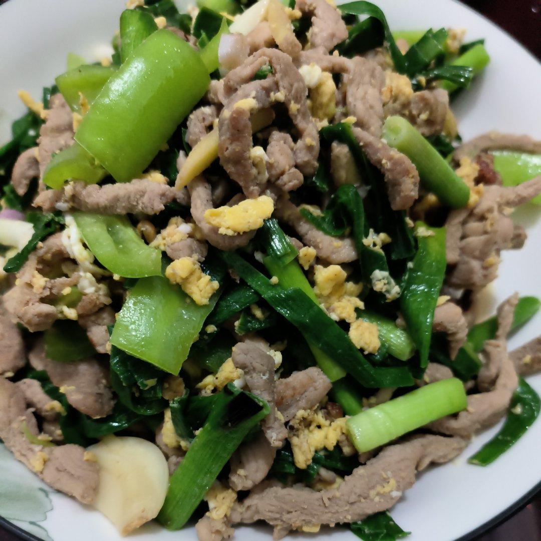 蒜苗炒肉