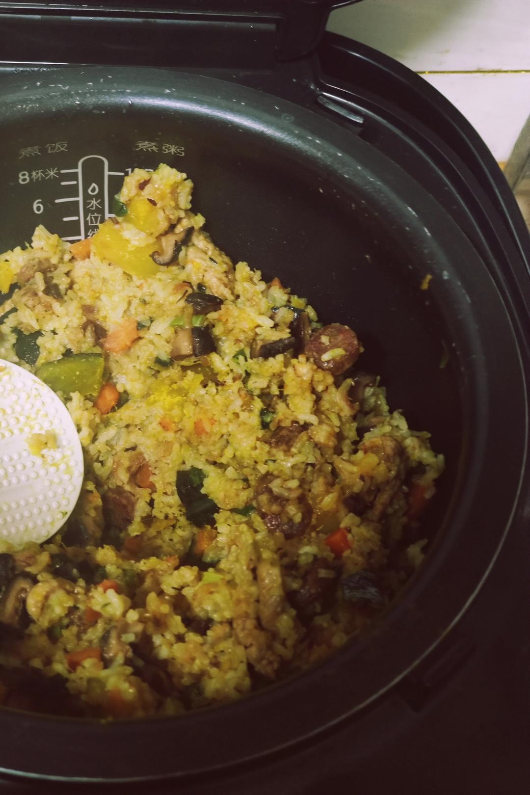 美味到不行的南瓜饭