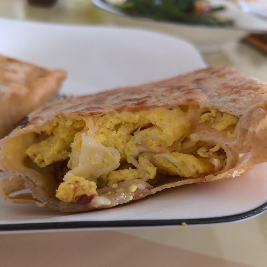 爆浆滑蛋芝士卷饼🌯10分钟元气早餐请拿走‼️
