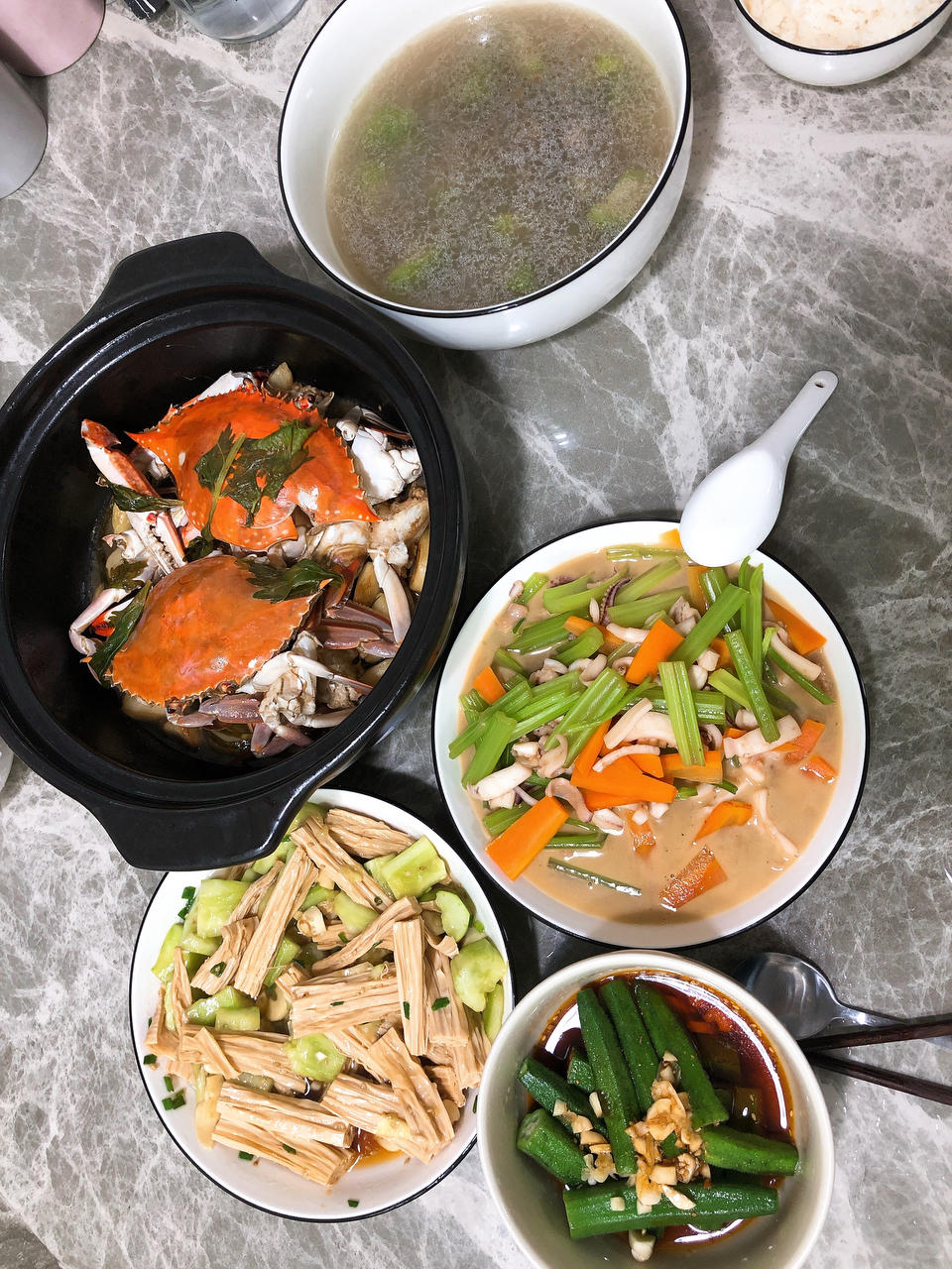 凉拌（腐竹木耳黄瓜）