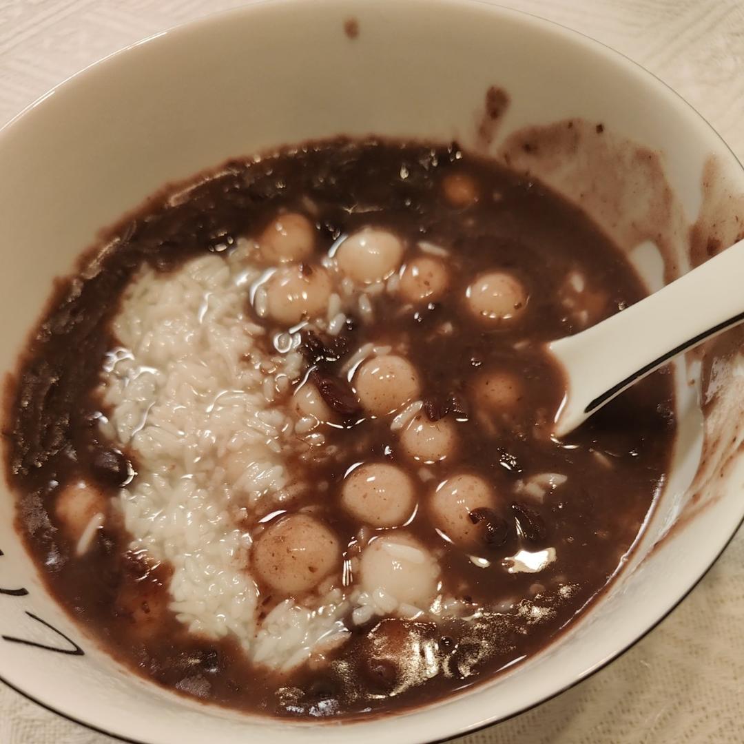 冬季甜汤🫘｜红豆酒酿小圆子