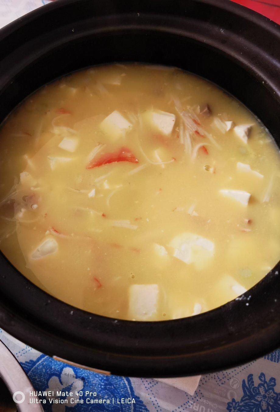 蟹黄豆腐（咸蛋黄版）