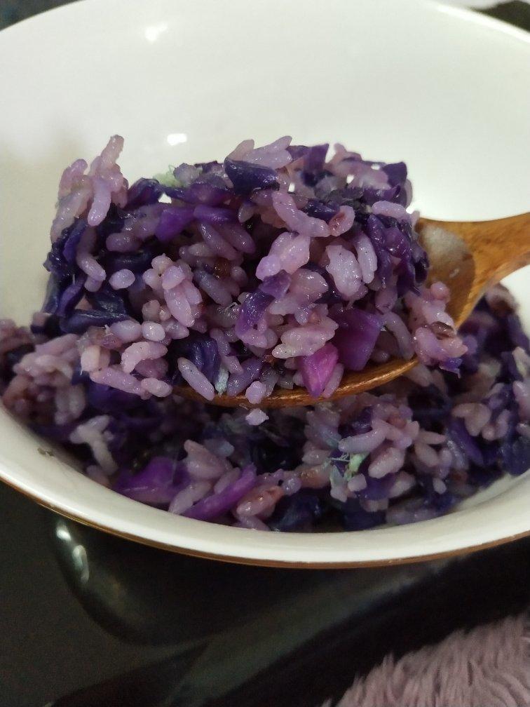 紫甘蓝焖饭