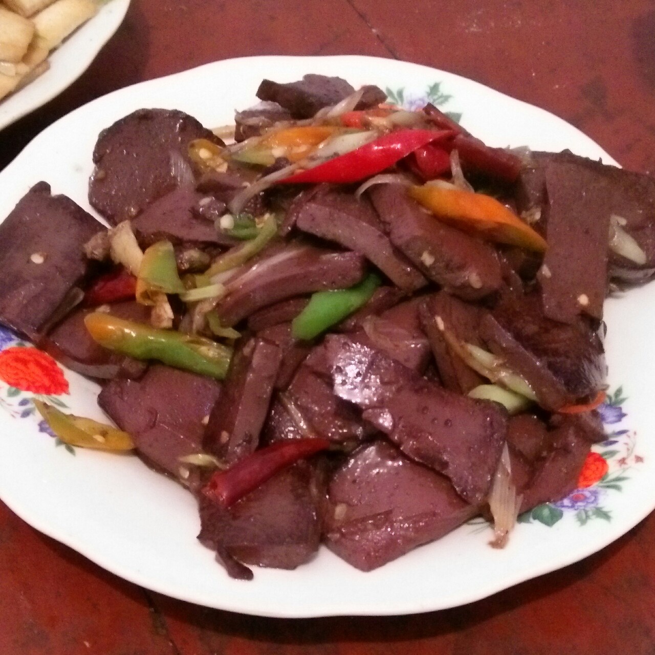 gaoxiaoyu做的炒猪血