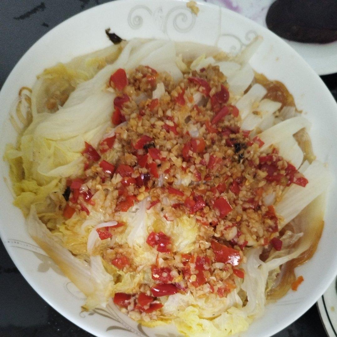 轻松秒变大厨的蒜蓉粉丝娃娃菜