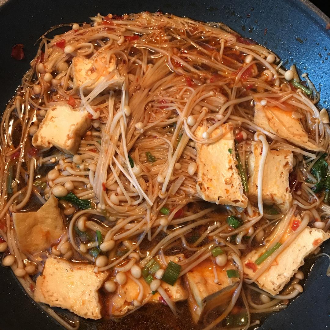 豆腐皮金针菇