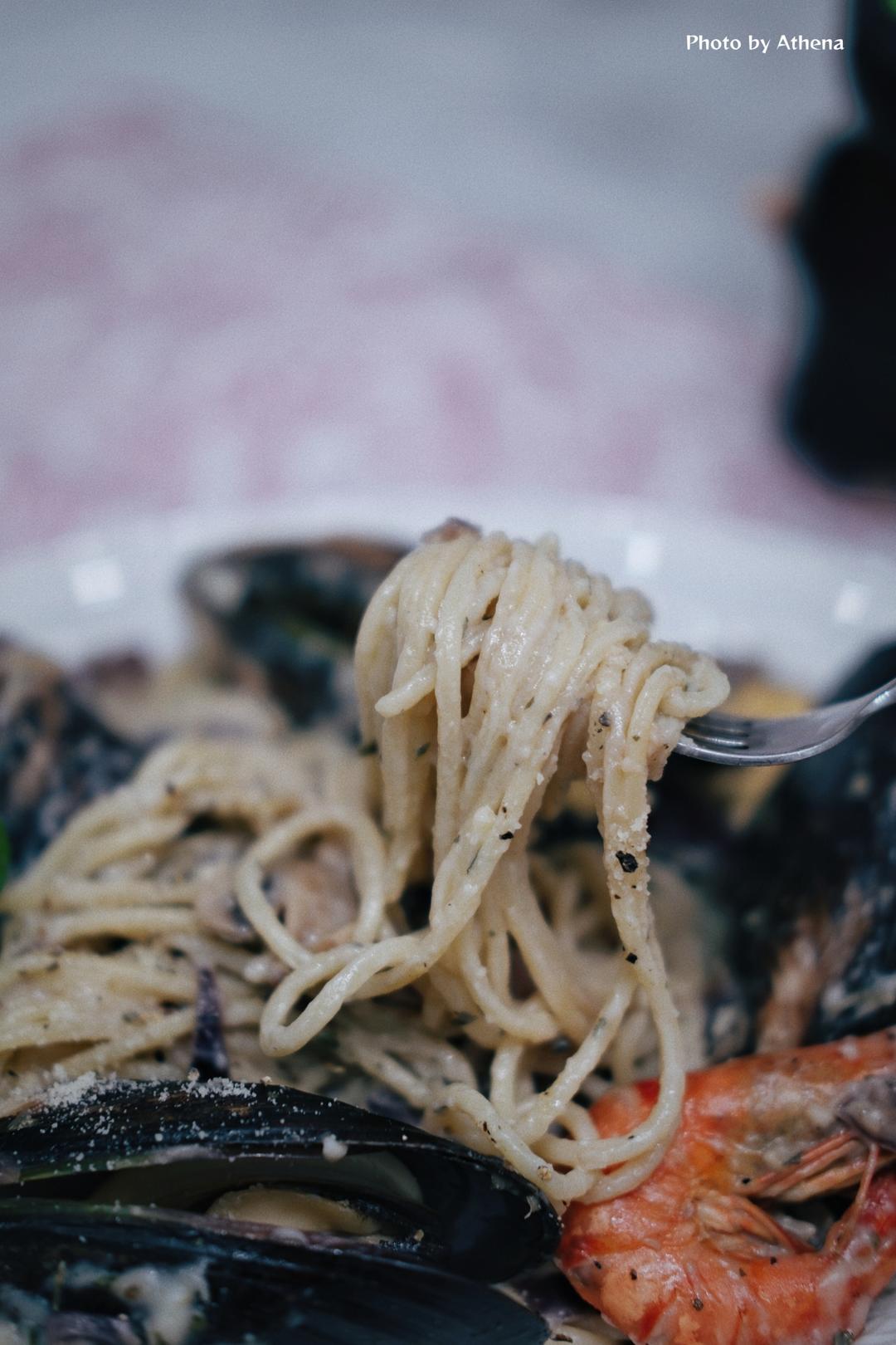 海鲜（青口）白酱意面