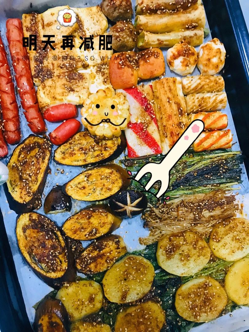 自制烤箱版烧烤，简单好吃过烧烤摊