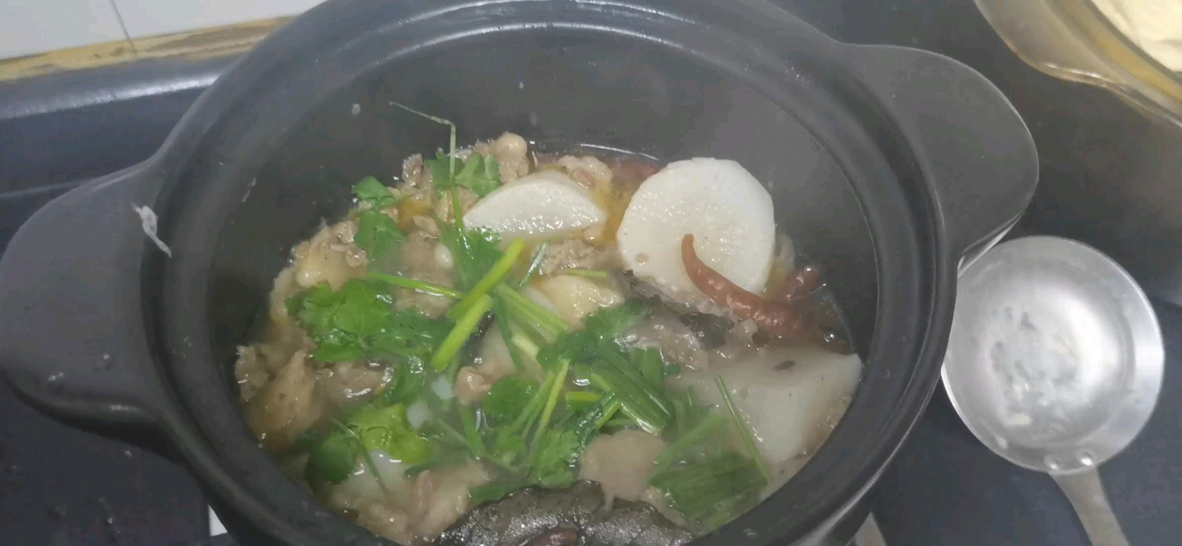 砂锅萝卜牛腩煲的做法 步骤16