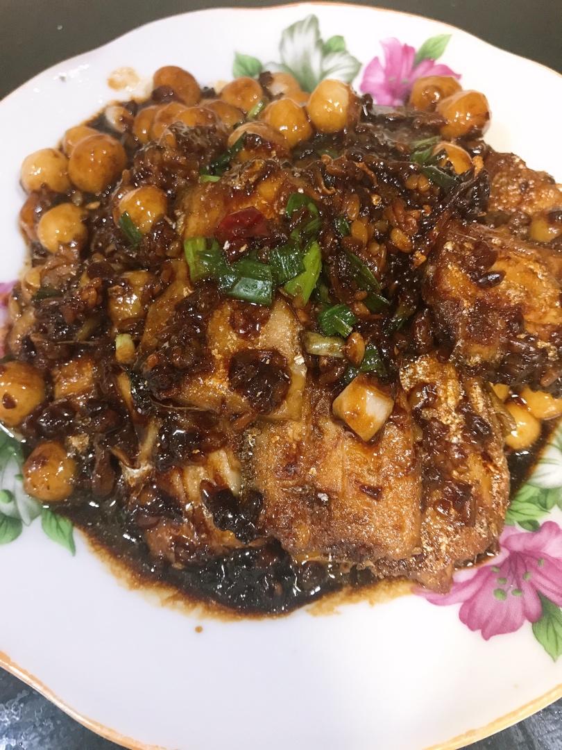 酒酿圆子烧带鱼