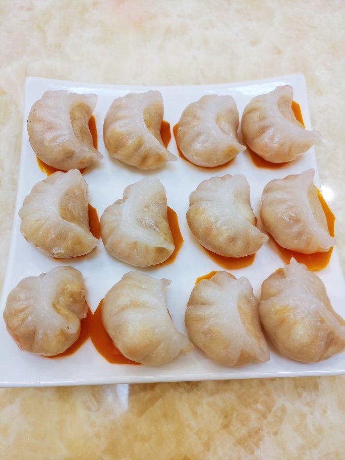 弯梳虾饺