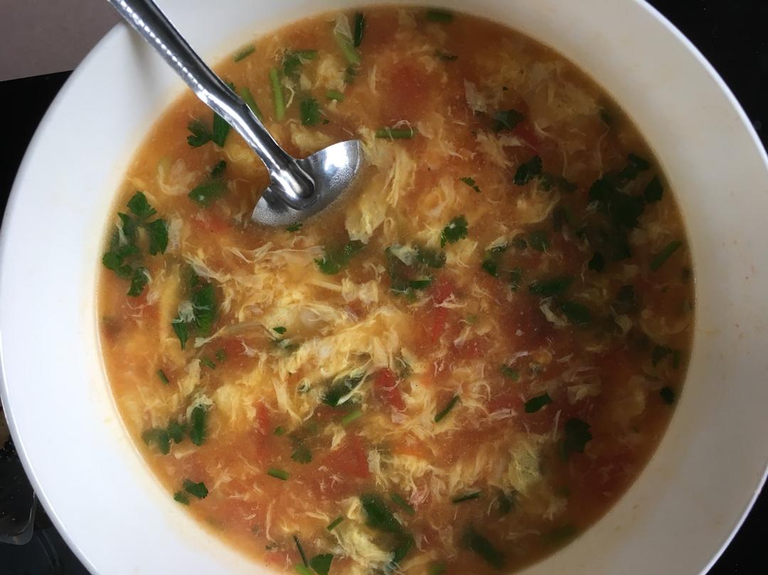 西红柿鸡蛋疙瘩汤